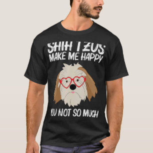Cute Shih Tzu Design For Men Women Toy Doggie Bree T-Shirt