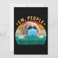 Cute Shih Tzu Dog Ew People Dog Wearing Face Mask