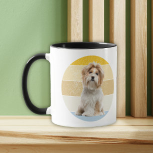 Cute Shih Tzu Dog Retro Sunset Mug