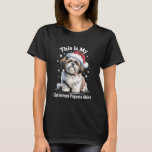 Cute Shih Tzu Dog Santa Hat Christmas for Men Wome T-Shirt<br><div class="desc">Cute Shih Tzu Dog Santa Hat Christmas for Men Women 1</div>