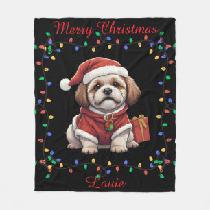 Cute Shih Tzu Fleece Blanket