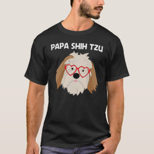 Cute Shih Tzu For Men Dad Toy Doggie Breed T-Shirt