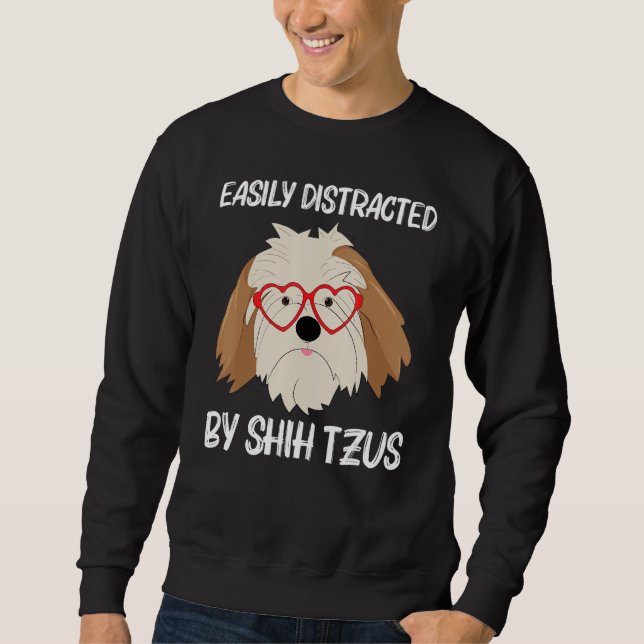 Cute Shih Tzu For Men Women Toy Doggie Breed Sweatshirt (Front)