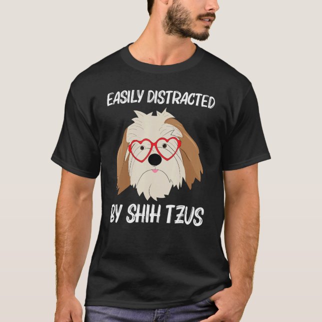 Cute Shih Tzu For Men Women Toy Doggie Breed T-Shirt (Front)