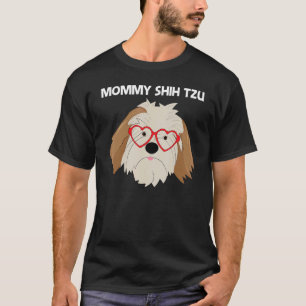 Cute Shih Tzu For Women Mum Toy Doggie Breed   T-Shirt