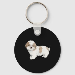 Cute Shih Tzu Puppy Key Ring