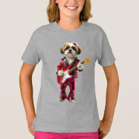 Cute Shih Tzu Rock Star Kids'