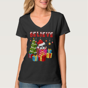 Cute Shih Tzu Santa Christmas T-Shirt