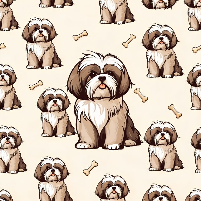 Cute Shih Tzu  Socks (Cute Pattern Design!)