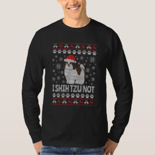 Cute Shih Tzu Ugly Christmas Sweater Costume Shih
