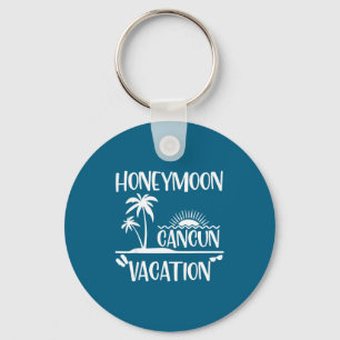 Cute Shirt Honeymoon Cancun Vacation Mexico Marrie Key Ring