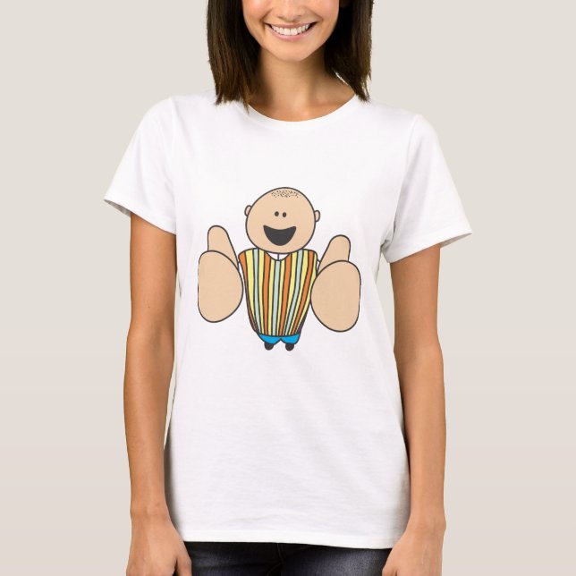 Cute Shirts | Cute Boy Two Thumbs Up Gift Shirts (Front)
