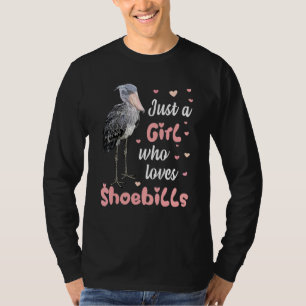 Cute Shoe Beak Love Stork Bird Girl T-Shirt