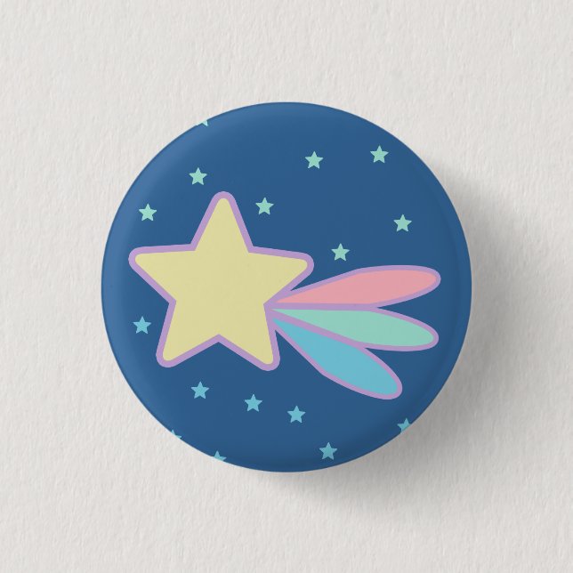 Cute Shooting Star Comet 3 Cm Round Badge (Front)