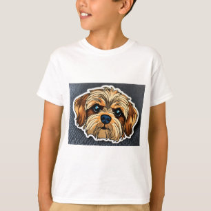 Cute Shorkie Dog Sticker – Adorable Shih Tzu Yorki T-Shirt
