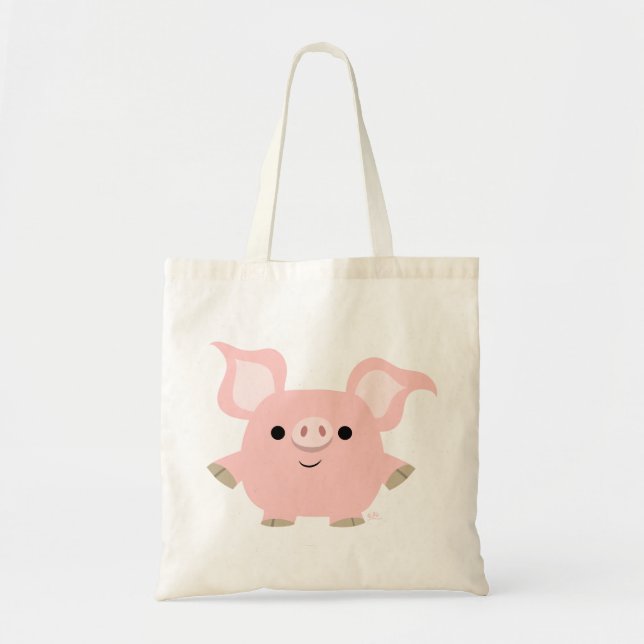 Cute Shorty Cartoon Pig Bag (Front)