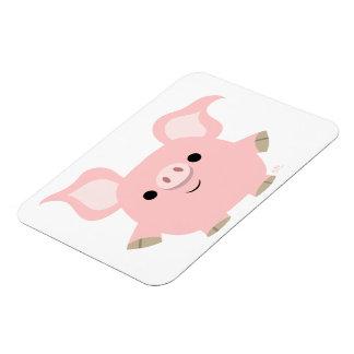 Cute Shorty Cartoon Pig Flexible Magnet
