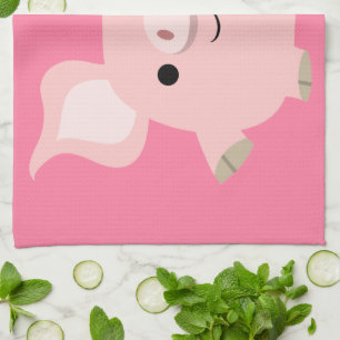 Cute Shorty Cartoon Pig Kitchen Towel