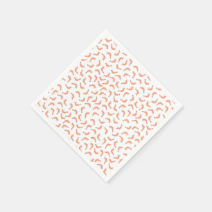 Cute shrimp customisable incl. background colour napkin