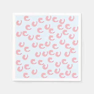 Cute Shrimp Paper Plates Napkin