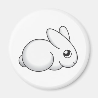 Cute Shy Bunny Magnet