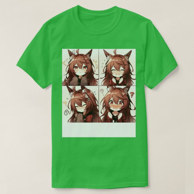 Cute shy fox T-Shirt (Design Front)
