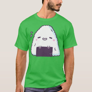 Cute Shy Onigiri Japanese Rice Ball T-Shirt