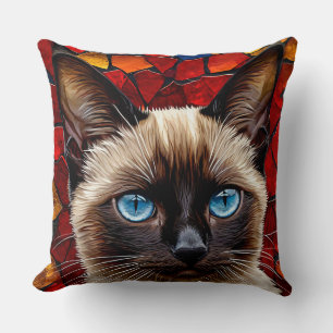 Cute Siamese cat Cushion