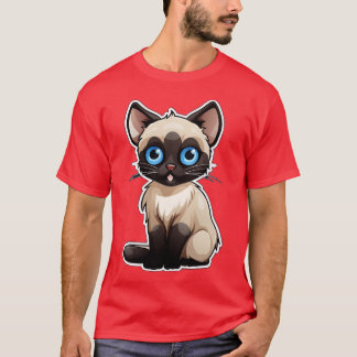 Cute Siamese Cat Lover Funny Siamese Cat 2 T-Shirt