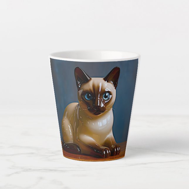 Cute Siamese Cat Mug (Front)