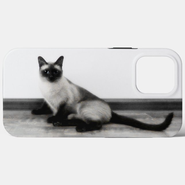 CUTE Siamese Cat Portrait Photograph  Case-Mate iPhone Case (Back (Horizontal))