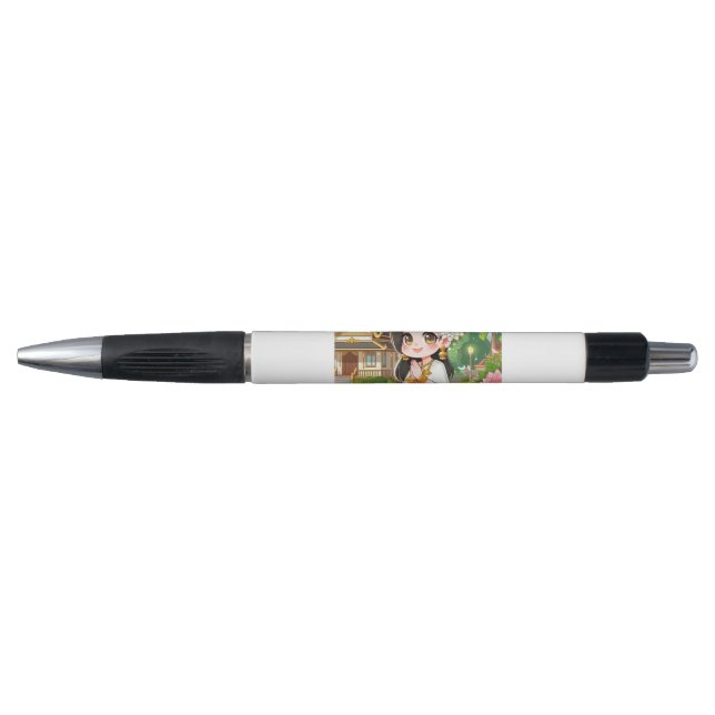 Cute Siamese Girl Ball Pen (Front)