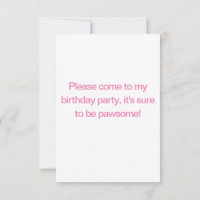 Cute Siberian Husky Birthday Invitation