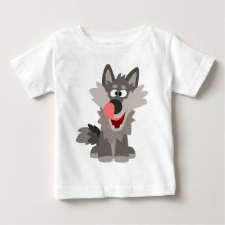 Cute Silly Cartoon Wolf Baby T-Shirt