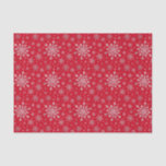 Cute Silver Grey Christmas Snowflakes on Red  Tissue Paper<br><div class="desc">Mixed sized pretty silver grey snowflakes are scattered throughout this Christmas seasonal pattern. This cute festive design with a red background is sure to please any age and perfect for anyone who likes traditional xmas patterns.</div>