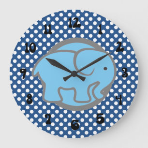 Cute Simple and Elegant Nursery Large Clock