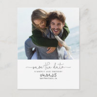 Cute Simple and Minimal Save the Date Photo