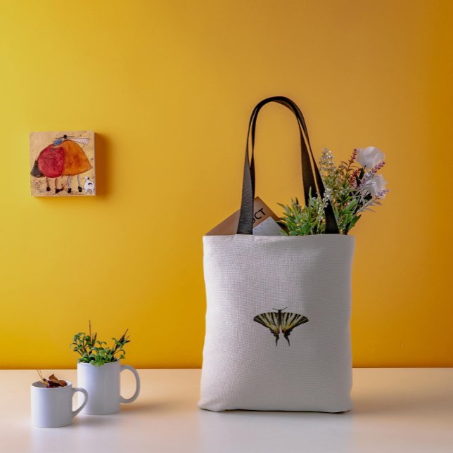 Cute & Simple Butterfly Natural Minimalist Girly Tote Bag (Creator Uploaded)