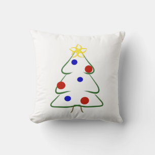 Cute simple Christmas drawing Cushion