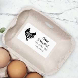 Cute Simple Farm Chicken Egg Carton