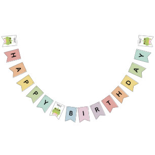 Cute Simple Fun Birthday Party Bunting