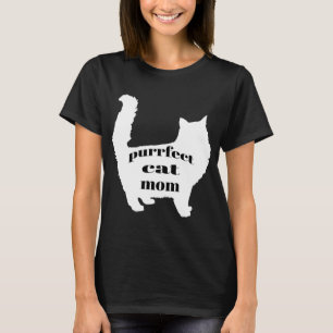 Cute SImple Fun Modern Cat Mum Shirt