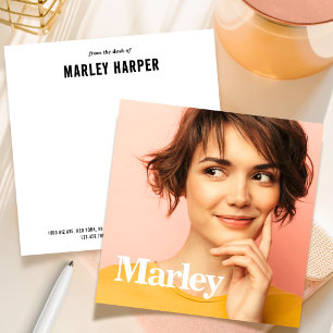 Cute Simple Fun Professional Stationery Photo Card