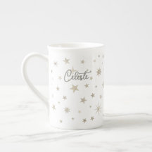 Cute Simple Gender Neutral White Silver Star Fairy