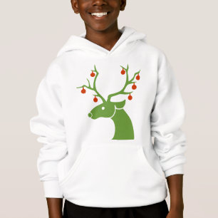 Cute Simple Green Christmas Reindeer