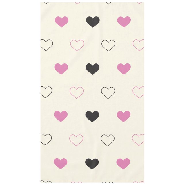 Cute Simple Heart Pattern Tablecloth (Front)