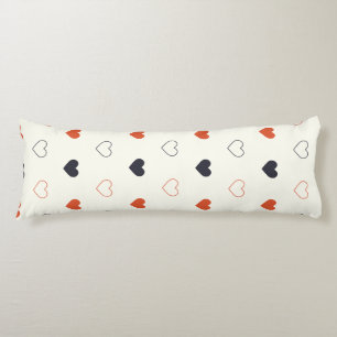 Cute Simple Heart Seamless Pattern Body Cushion