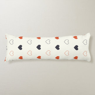 Cute Simple Heart Seamless Pattern Body Cushion