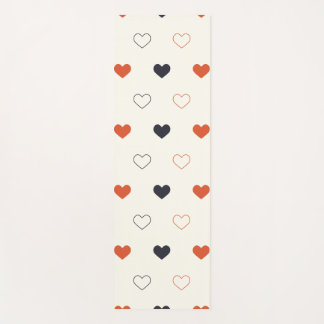 Cute Simple Heart Seamless Pattern Yoga Mat