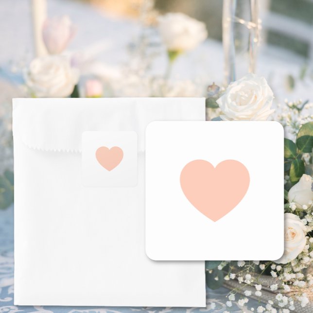 Cute Simple Heart Wedding Stickers (Cute Simple Heart Wedding Stickers)